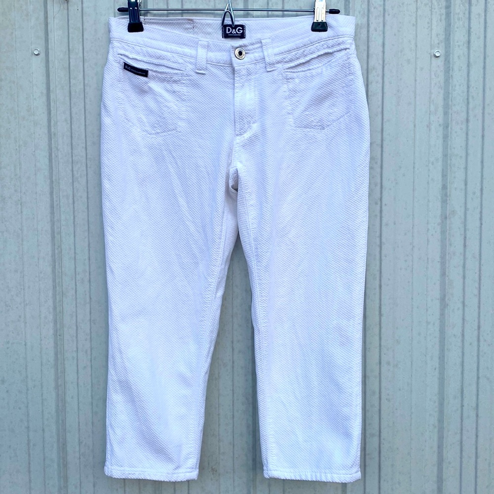 Dolce & Gabbana White Capris